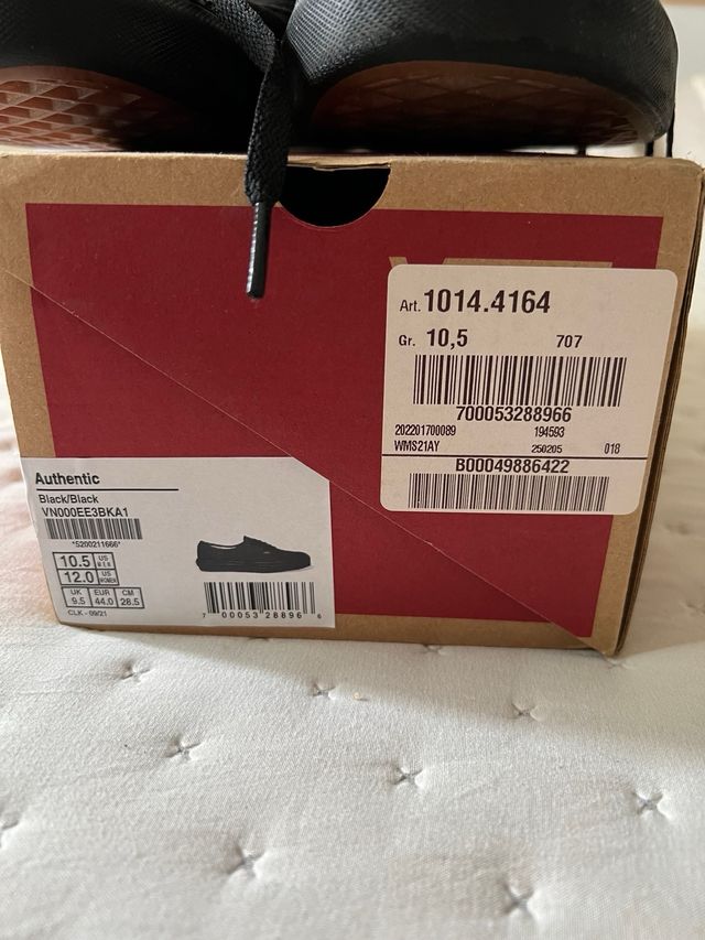 Zapatillas Vans Authentic negras