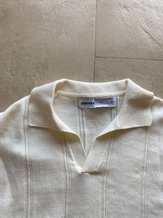 Bershka polo blanco manga corta