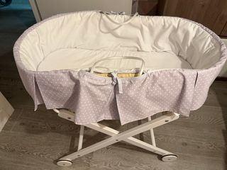 Cuna Moisés con soporte