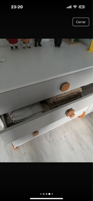 Cama bebé - Gris - Perfecto estado