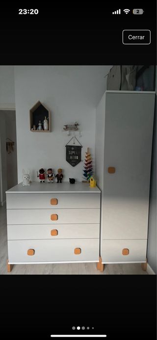 Cama bebé - Gris - Perfecto estado