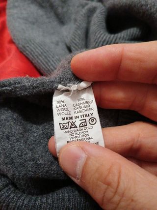 Jersey de lana gris