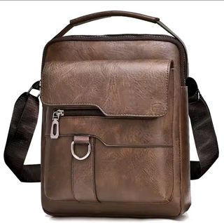 Bolso bandolera marrón hombre
