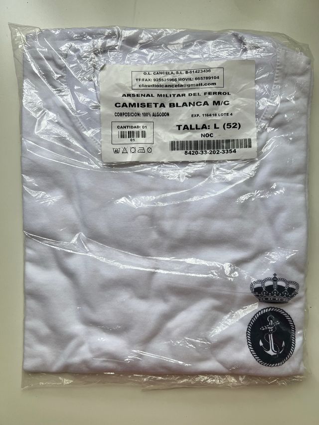 Camiseta Blanca Armada L (52)