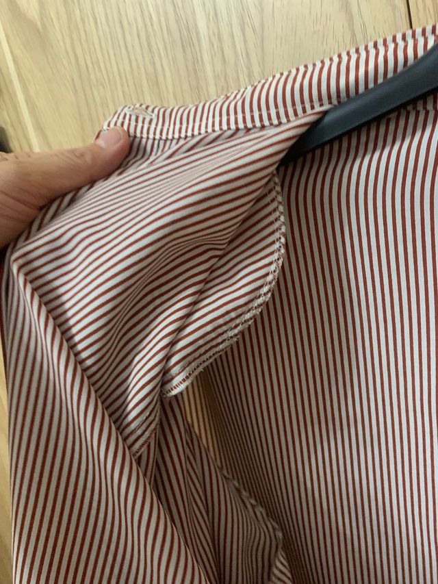 Blusa rayas marrón L -M