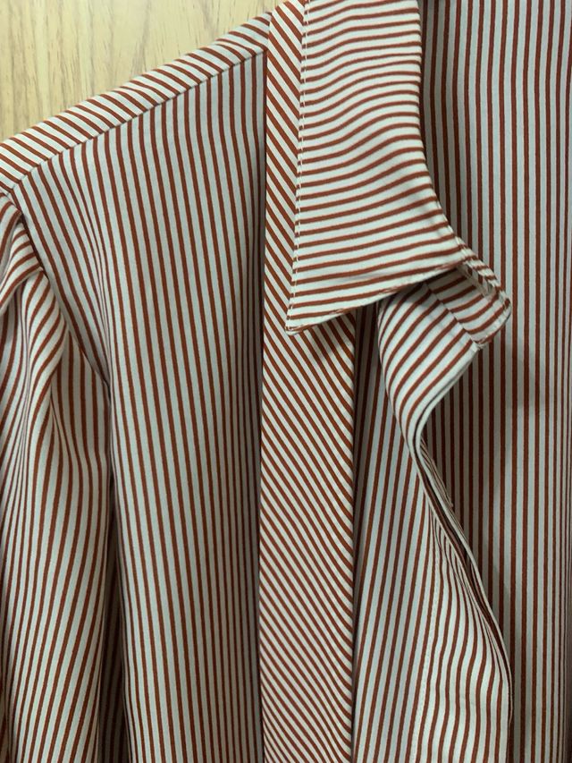 Blusa rayas marrón L -M