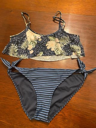 Bikini Roxy XXL - Azul estampado. 