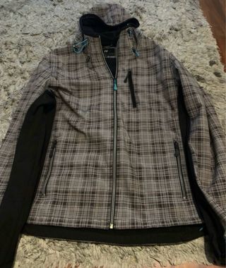 CHAQUETA CUADROS TIPO NEOPRENO JACK JONES L