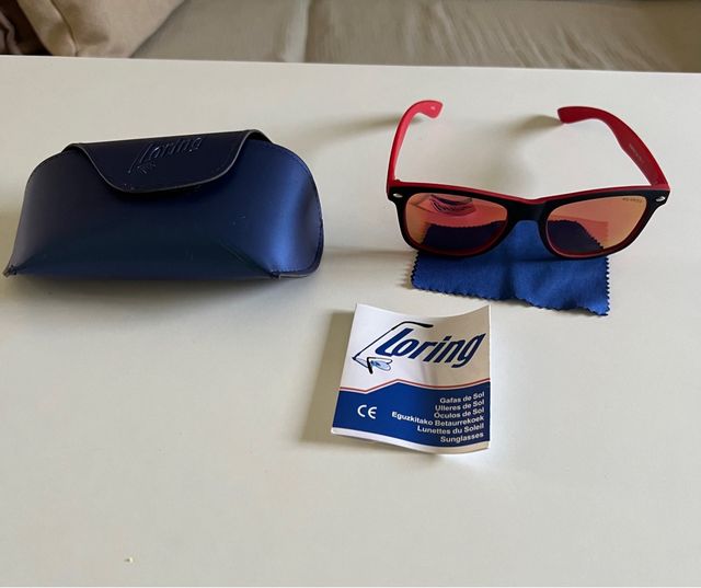 Gafas sol Loring rojas y negras