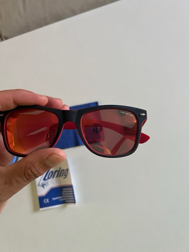 Gafas sol Loring rojas y negras