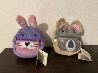 Zainetti peluche koala & coniglio