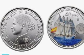 Moneda 40€ España 2025 Princesa