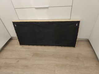 Cabecero cama 110cm beige - Piel sintética