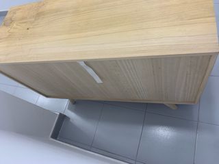 Mueble mimbre-madera