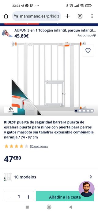 Barrera Seguridad con gatera