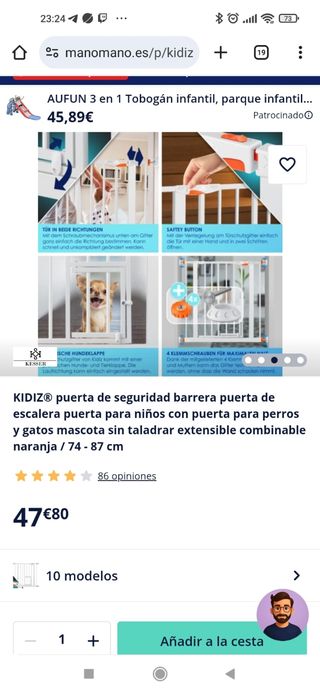 Barrera Seguridad con gatera