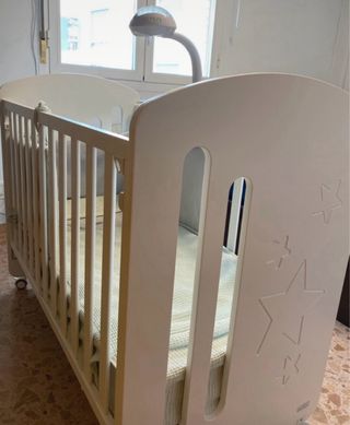 Cuna bebé madera blanca - Don algodón