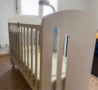 Cuna bebé madera blanca - Don algodón