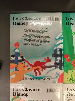 4 cuentos Los clásicos Disney Ed. Gaviota