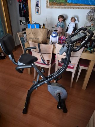 Bicicleta estática plegable