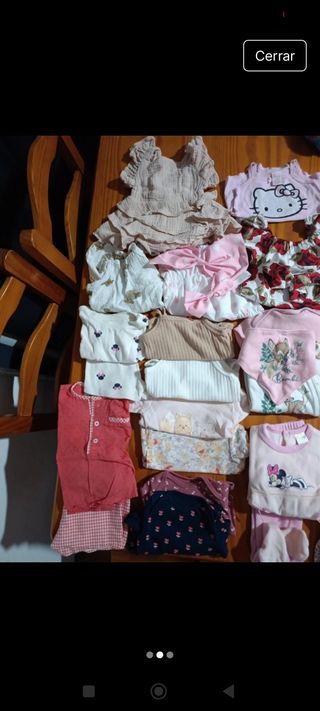 Lote ropa bebe niña (18 prendas)