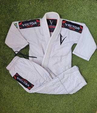 Kimono Jiu Jitsu Vector niño blanco K2