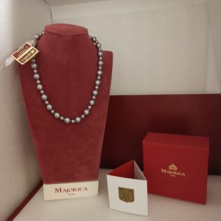 Collar perlas Majorica gris