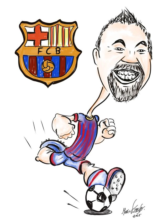 Caricatura personalizada do seu clube