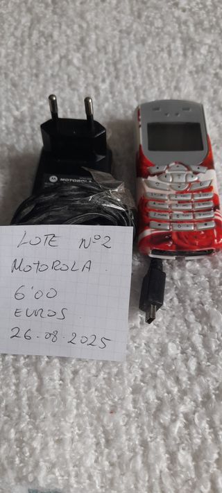 Cargador Motorola - Rojo y Blanco