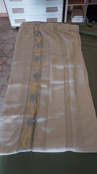 Coppia Tende ricamate 270x140 cm
