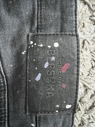 Bershka Slim Fit Vaqueros Pintados - M