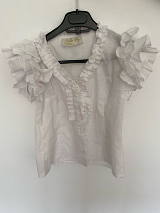 Blusa Marithe et Francois Girbaud blanca
