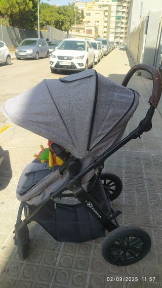 Silla paseo bebé gris