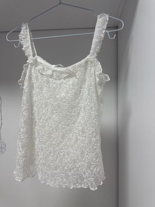 Top blanco encaje