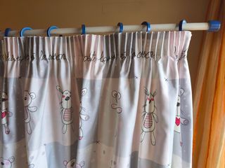 Cortinas infantiles ositos-conejos