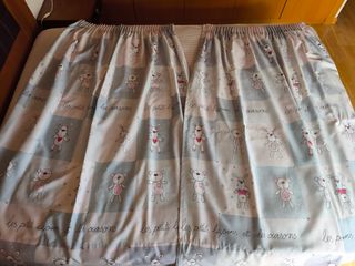 Cortinas infantiles ositos-conejos