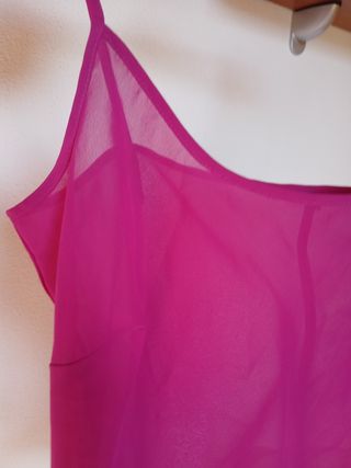 Top rosa in chiffon