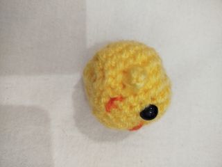Pollito de crochet