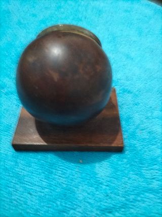 Infusor té antiguo plateado