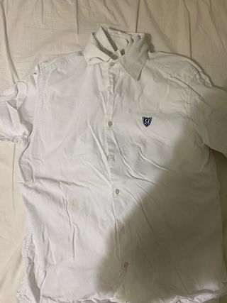 Camisa Yago blanca manga corta