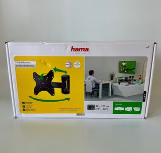Soporte TV para pared. negro. hierro. exc estado
