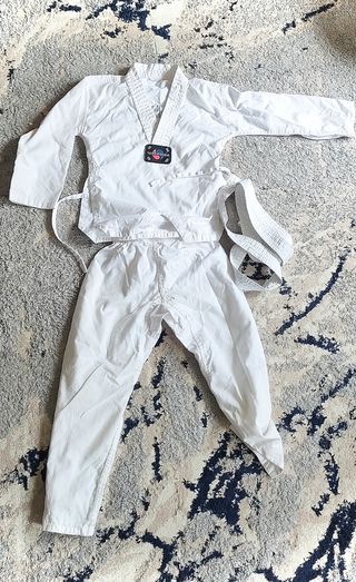 2 Dobok Taekwondo 130cm - Blanco