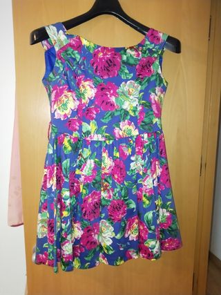 Vestido floral azul