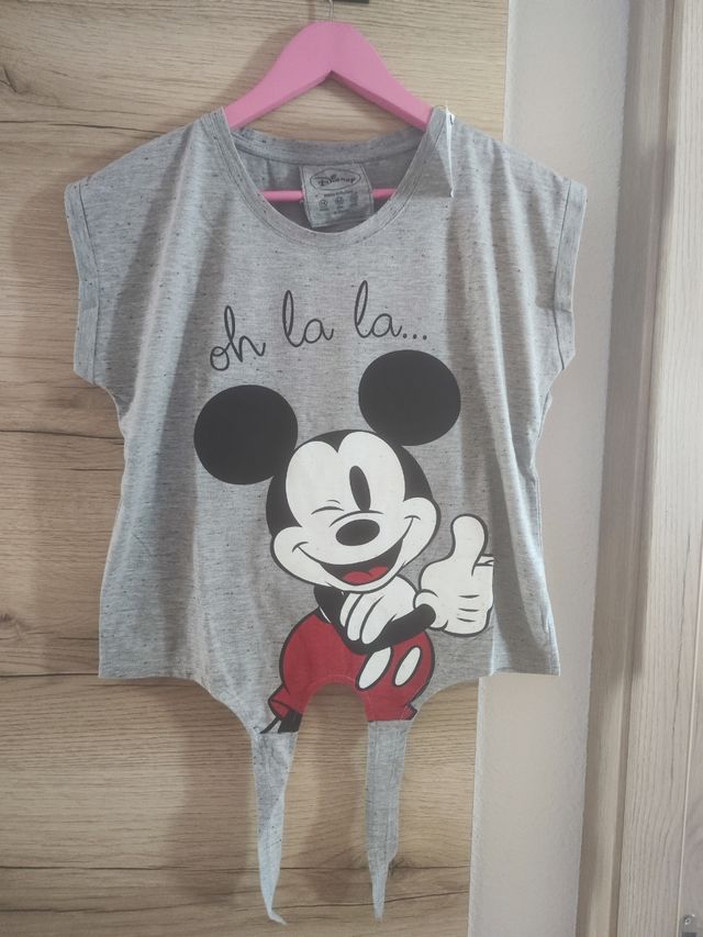Camiseta Mickey Mouse Disney Gris