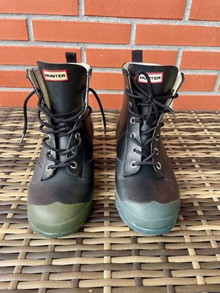 Botas Hunter negras y verdes unisex