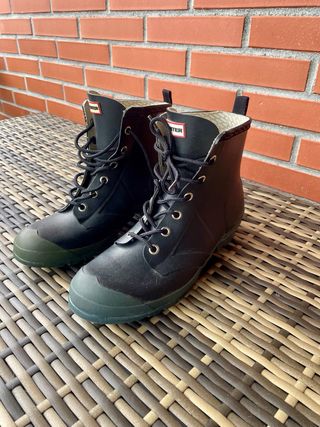 Botas Hunter negras y verdes unisex