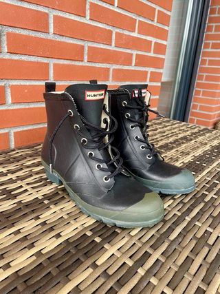 Botas Hunter negras y verdes unisex