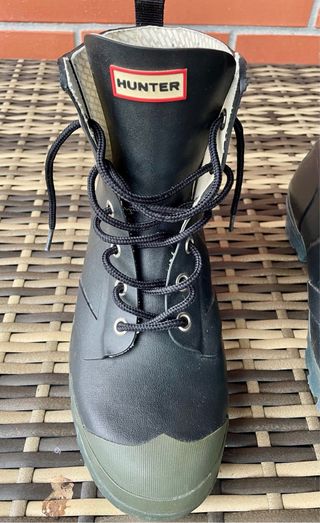 Botas Hunter negras y verdes unisex