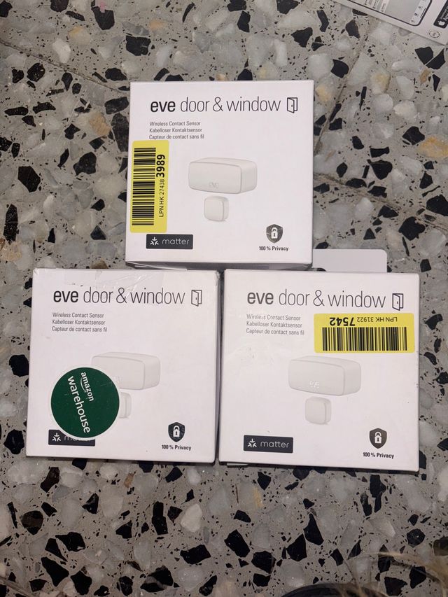 3 sensores Eve Door & Window