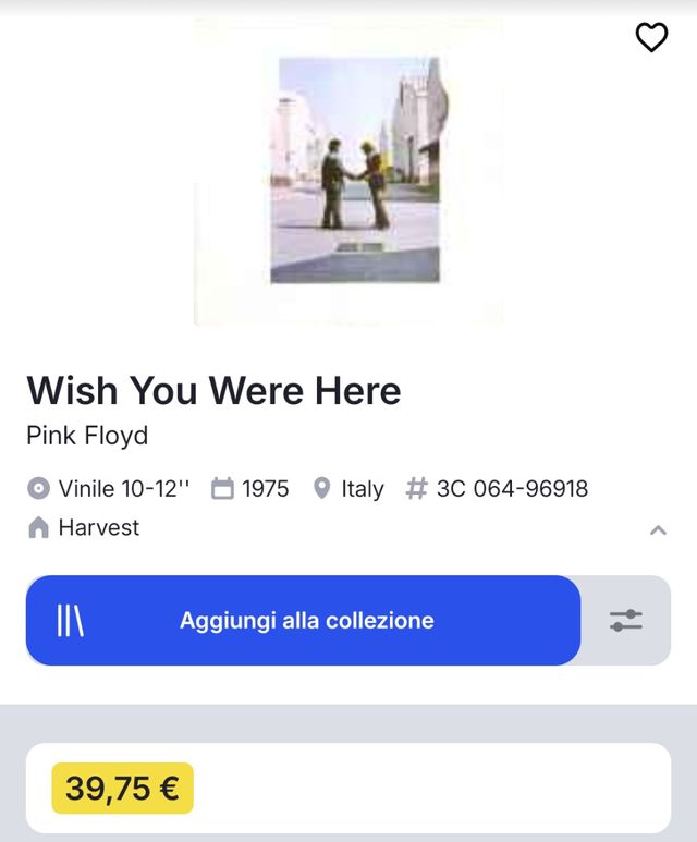 Pink Floyd - Wish You Were Here LP